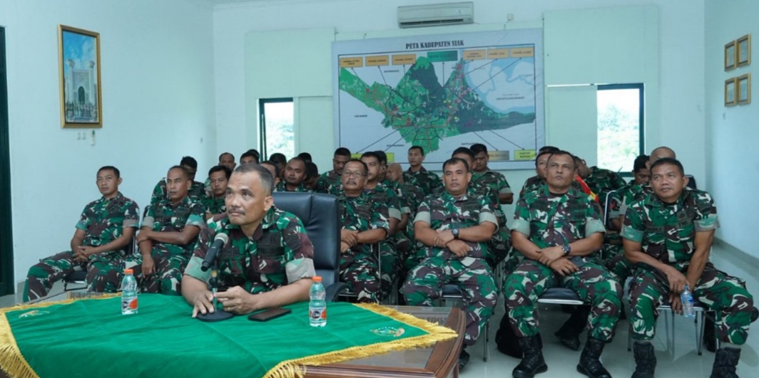 Kodim 0322/Siak Ikuti Penyuluhan Kesehatan melalui Vidcon, Fokus Pencegahan Penyakit Jantung hingga Hepatitis