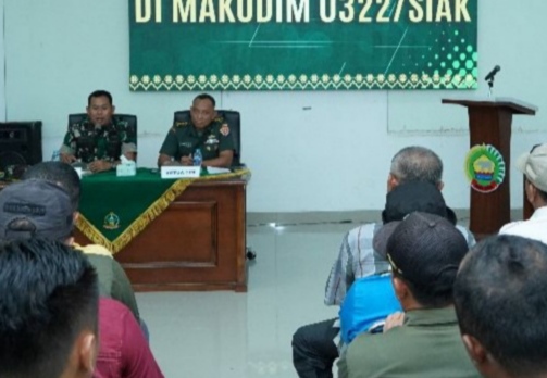 Dandim 0322/Siak Sambut Kunjungan Tim Survei Ketahanan Pangan dari Srenad