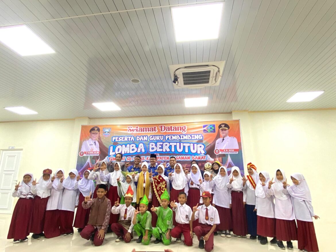 Kembangkan Budaya Baca Sejak Dini, Dinas Kearsipan dan Perpustakaan Gelar Lomba Bertutur Tingkat SD/MI se-Pasbar
