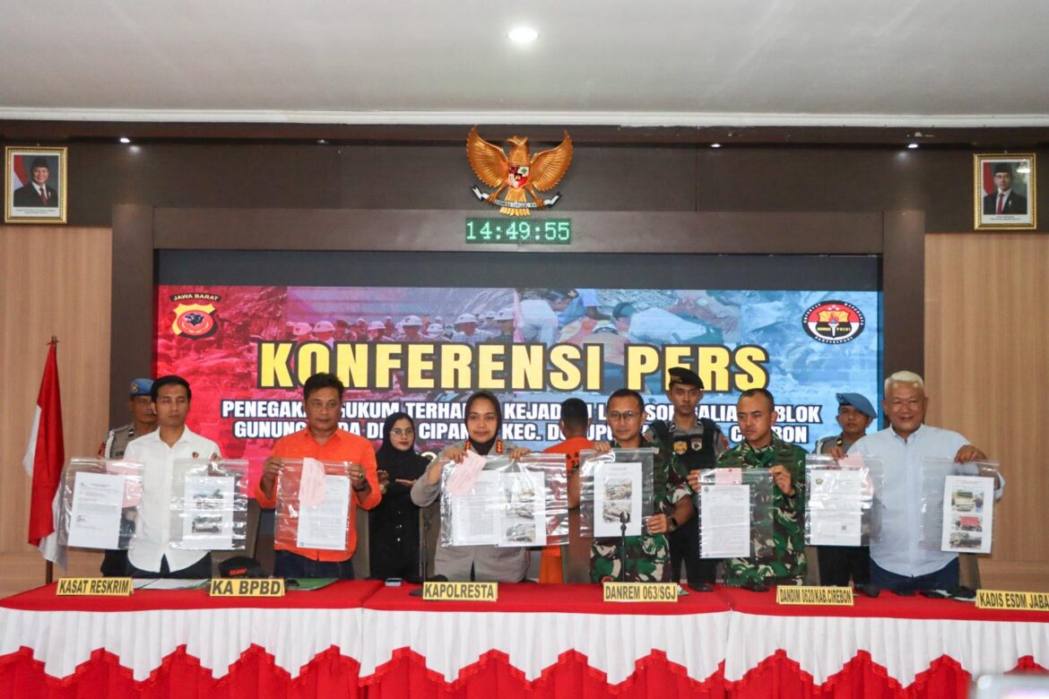 Polresta Cirebon Tetapkan Dua Tersangka dalam Kasus Longsor Tambang Al-Azhariyah.
