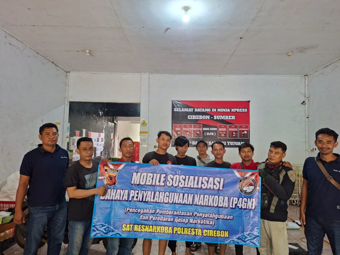 Polresta Cirebon Gelar Mobile Sosialisasi Tentanf Bahaya Penyalahgunaan Narkoba.