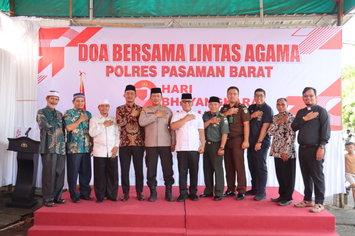 Hari Bhayangkara Ke-79 Tahun 2025, Polres Pasaman Barat Gelar Doa Bersama Yang Dihadiri Tokoh Lintas Agama