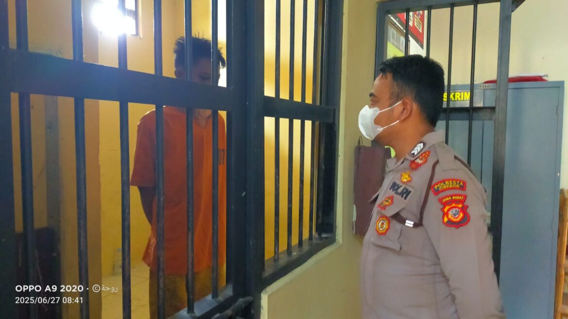 Pelaku Pencurian Sepeda Motor di Amankan Polresta Cirebon.