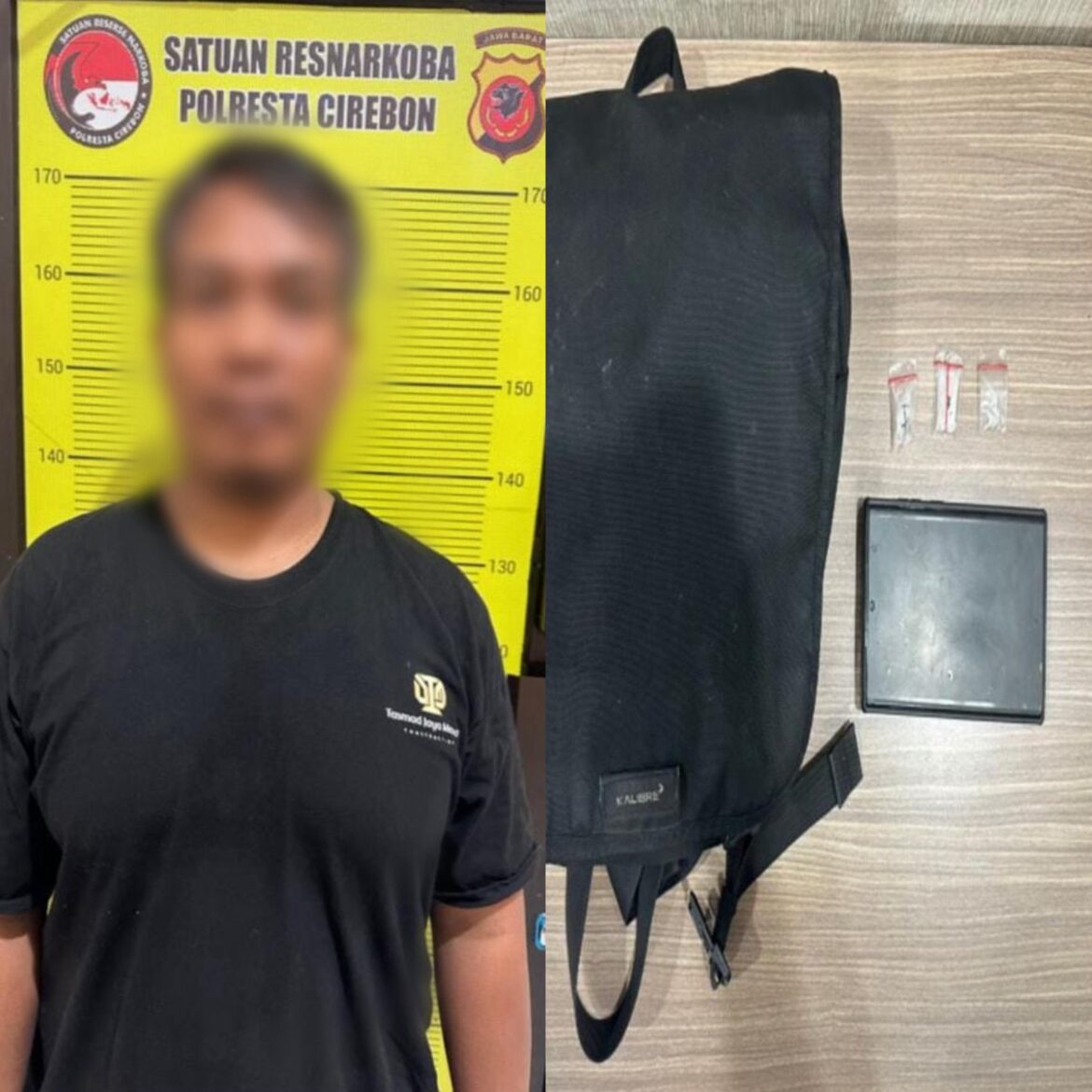 Polresta Cirebon Bekuk Pengedar Sabu di Babakan, Tersangka Miliki 3 Paket Siap Edar.