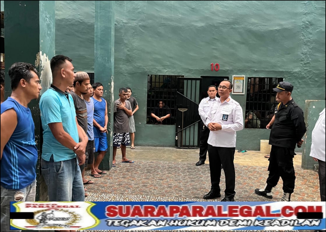 Kalapas Soetopo Berutu Turun Langsung Cek Kebersihan dan Fasilitas Wartelsuspas di Blok Hunian