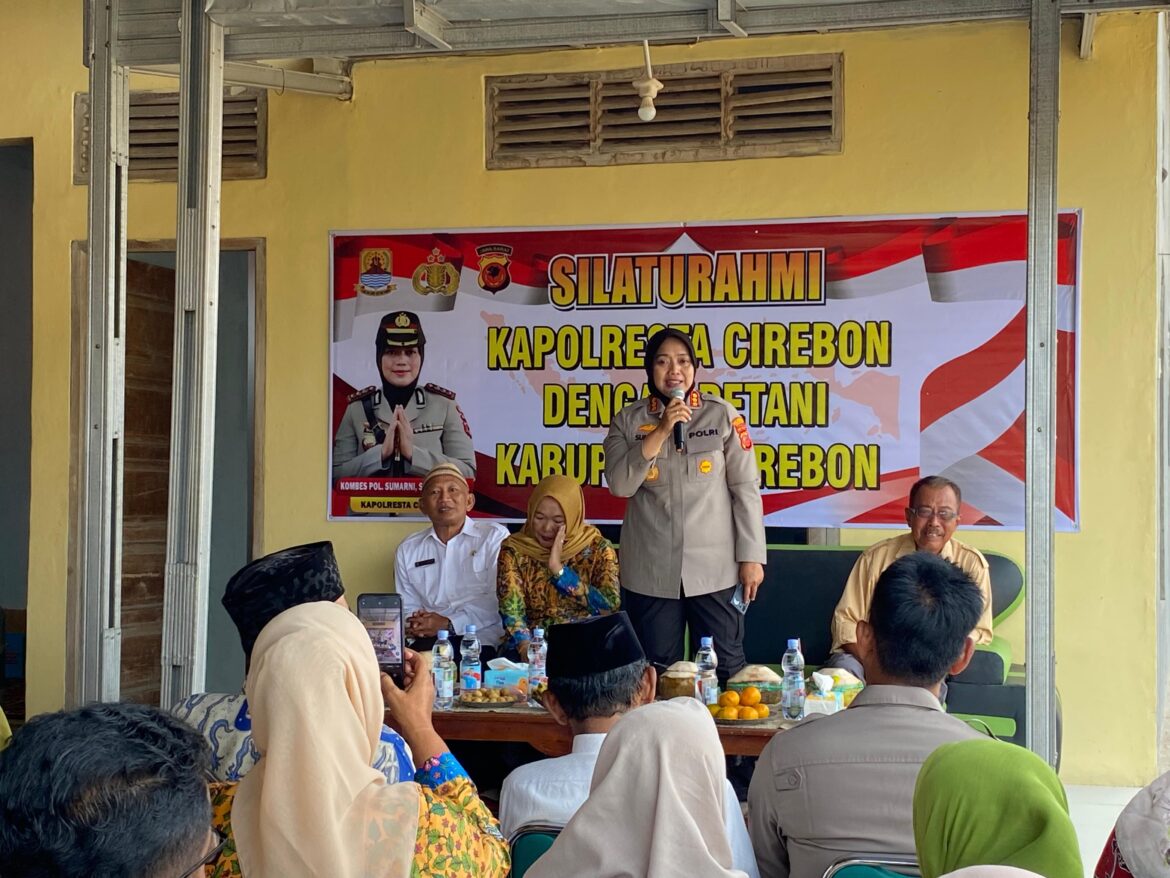 Patroli dan Silaturahmi Kamtibmas dengan Kelompok Tani, Polresta Cirebon Perkuat Ketahanan Pangan.
