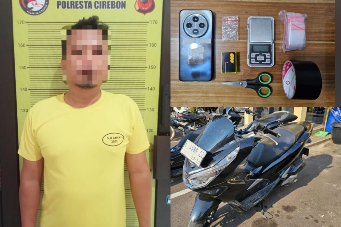 Polresta Cirebon Ungkap Peredaran Narkotika Jenis Sabu, Tiga Tersangka Diamankan.