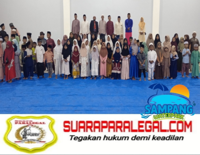 Meski Owner Sampang Water Park Berada Jauh di Inggris Santunan Anak Yatim Berjalan Lancar