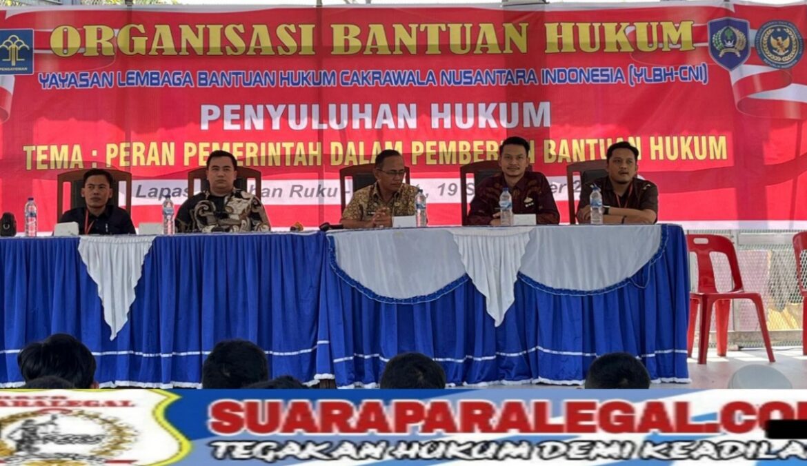 Gandeng Yayasan CNI, Lapas Labuhan Ruku Berikan Bantuan Hukum Secara Gratis