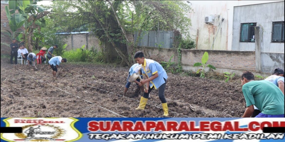 Dukung Program Ketahanan Pangan, Lapas Labuhan Ruku Cetak Lahan Pertanian Baru dari Hasil Sinergi dengan Masyarakat Sekitar.