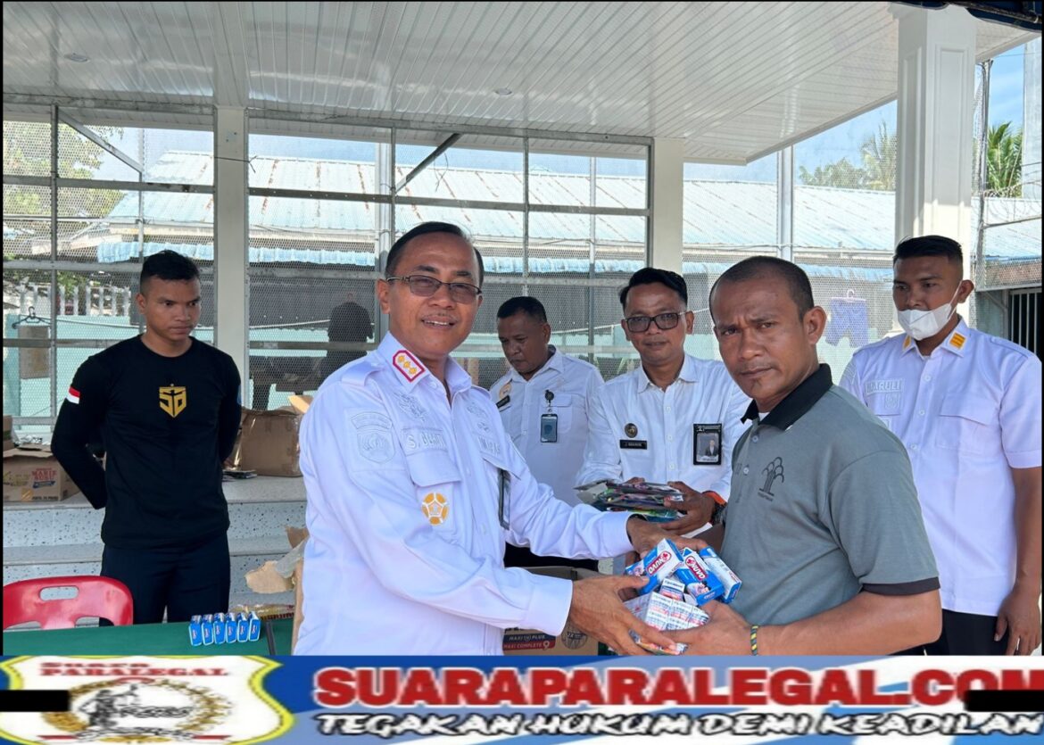 Penuhi Kebutuhan WBP, Lapas Labuhan Ruku Bagikan Perlengkapan Mandi dan Cuci Pakaian