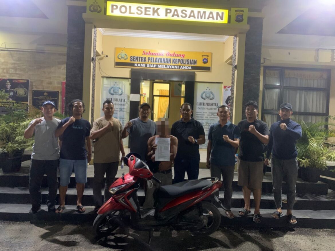 Tim Opsnal Unit Reskrim Polsek Pasaman Ringkus Seorang Residivis Pelaku Curanmor