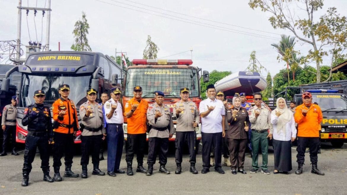 Kapolres Pasaman Barat pimpin Apel  Kesiapsiagaan Tanggap Darurat Bencana, Perkuat Mitigasi dan Penanggulangan Bencana