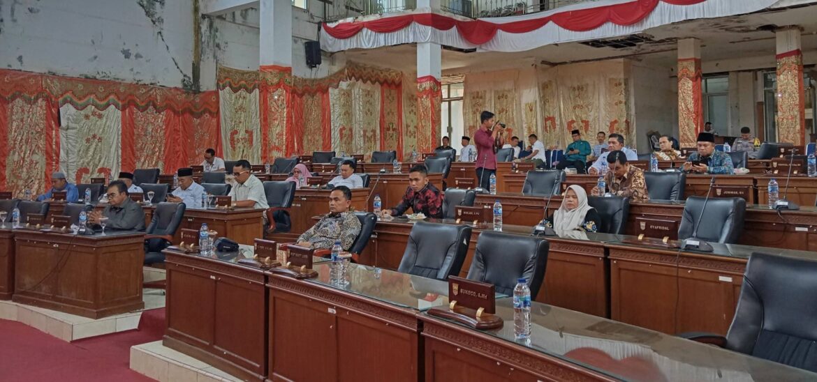 Rapat Paripurna DPRD, Bupati Beritanggapan tentang Banggar RAPBD tahun 2026