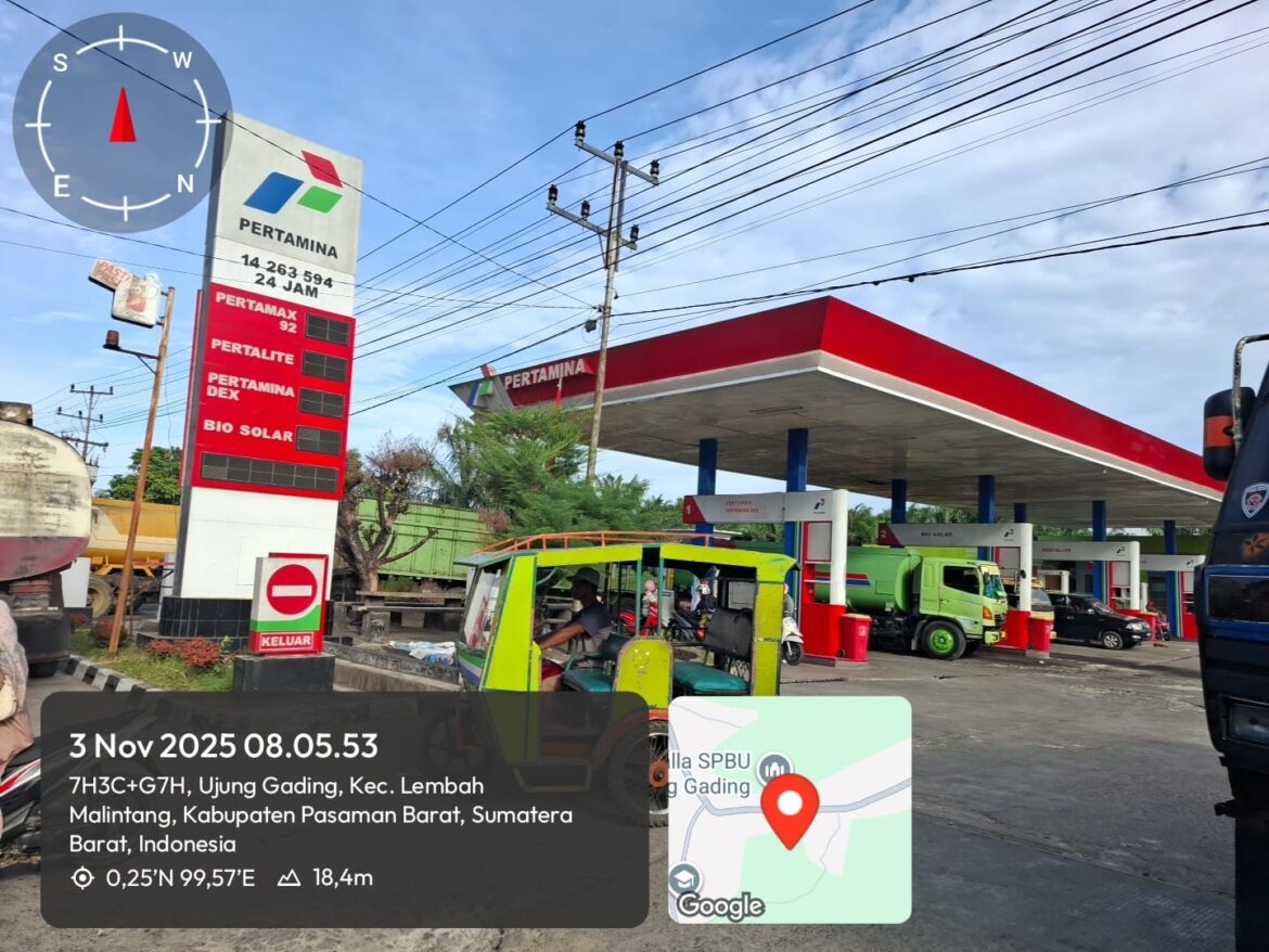 Ketua Komisi II DPRD Nefri Soroti Pertamina Kampung juar Ujung Gading Kabupaten Pasaman Barat.