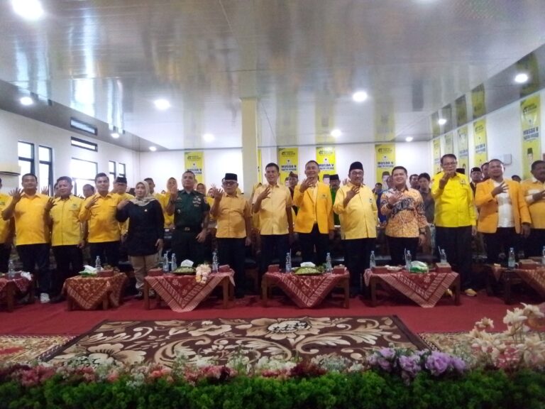 Musda partai Golkar ke V, di buka langsung Bupati Pasaman Barat: ucapkan terima kasih telah banyak membangun Pasaman Barat 