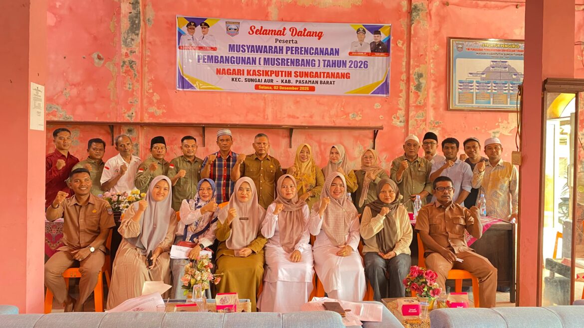 Nagari Kasikputih Sungaitanang Sukses Melaksanakan Musrenbang anggaran tahun 2026