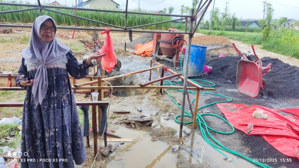 Pembangunan Koperasi Merah Putih di Desa Sokobanah Tengah Mencapai 70 Persen Akibat Sering Hujan