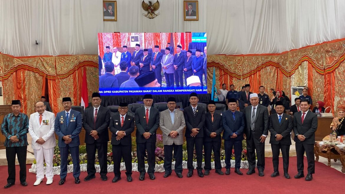 DPRD Pasaman Barat melaksanakan Rapat Paripurna Dalam Rangka Hari Jadi Pasaman Barat yang ke 22.